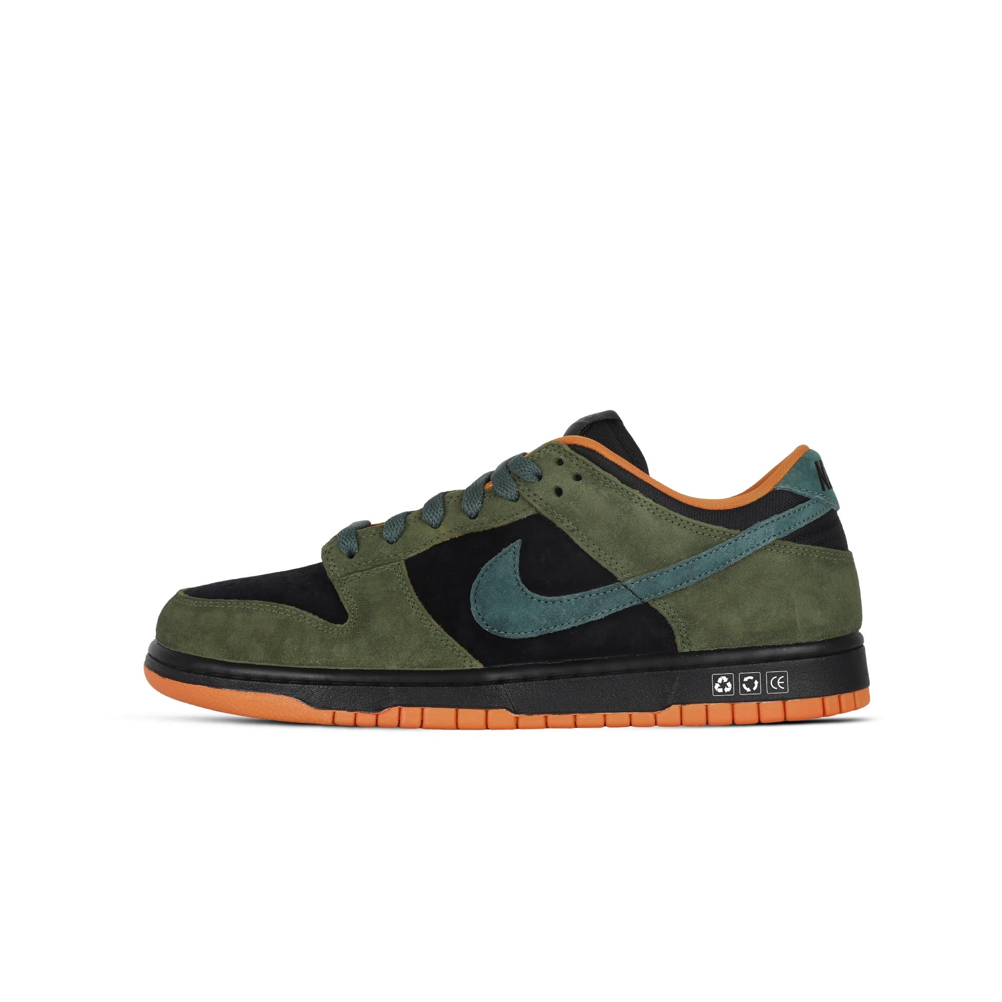 

Nike Dunk Deep Fall Coverage Cushioning Abrasion Resistant Low top Skateboard Shoes Unisex Orange Green DA1469-001(Team368-) 38