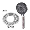 Adjustment 5-speed Water Filter Shower Head High Pressure Negative Ion Hard Water Softening Shower Head Set