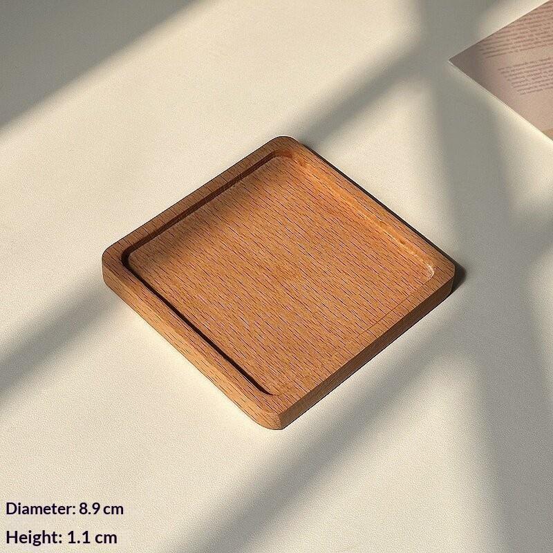 Runde Holzscheibe Tassenuntersetzer Untersetzer Für Tee Kaffee Tassen Getränkehalter Für DIY Geschirr Dekoration Langlebig Küche Dekoration Zuhause