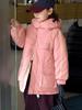 Girls' Winter Down Jacket: Mid-Length, Thickened, 90% Down, Suitable for Medium and Large Sizes - Style 2025.
