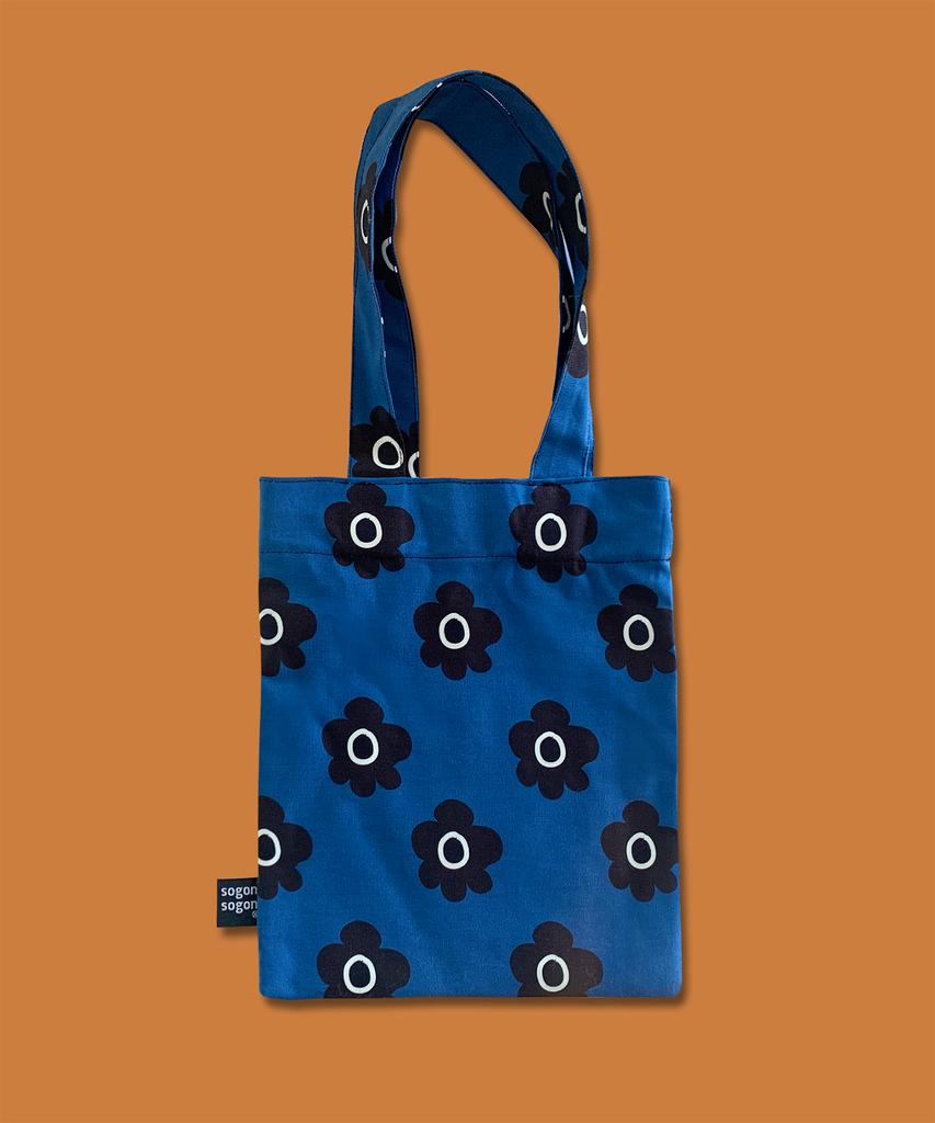 Sogonsogon Retro Flower Blue Mini Bag