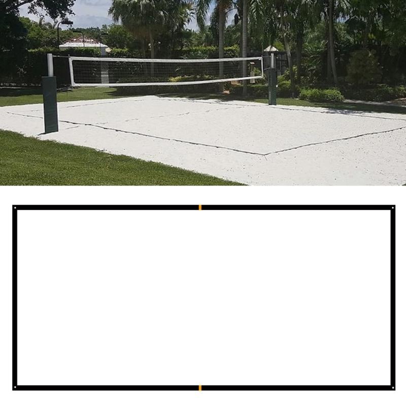 Professional Outdoor Volleyballs Courts Marker Regulable Boundaries Line With Sand Anchors Net Bag Official Size