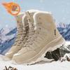 New Men's Snow Boots Lace Up Casual High Top Men Boots Waterproof Warm Plush Winter Boots Anti-Slip Outdoor Ankle Boots Walking