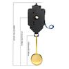Quartzs Pendulum Clock Movement Mechanism DIY Repair Parts Replacement Kits with Melodies Chimes Box Horn Accessories