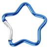2pcs Aluminum Alloy Hanging Buckles  Five-pointed Star Climbing Buckles  Quick-hanging Keychains  Safety Buckles Backpack Buckles  in Various Colors