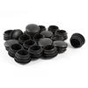 ABWR-80 Pcs Black Plastic 25Mm Dia Blanking End Caps Round Tube Insert