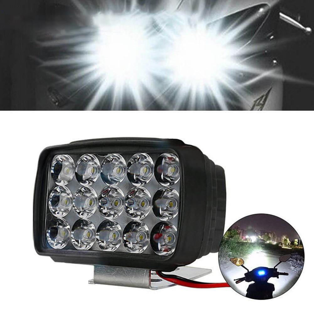

Motorcycle Headlight 15 LED Driving Spot Light/Fog White Motorbike ATV UTV Truck