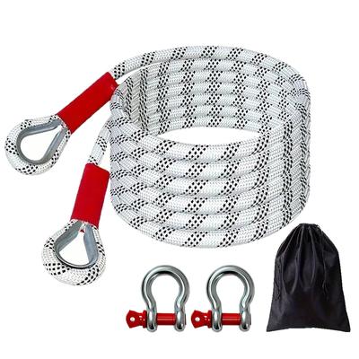 3M Car Outdoor Tow Cable Heavy Duty 5Ton Trailer Rope Holowanie Pull Rope Strap Hooks Van Road Odblaskowa lina ratunkowa do samochodów