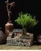 New Zen Bonsai Ornaments for Living Room or Office - Porcelain Micro-Landscape Decor for Bookcase and Desktop.
