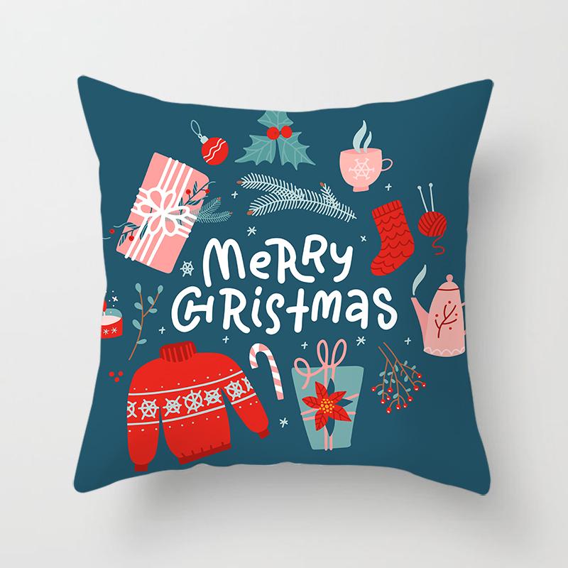 Christmas Home Pillow Covers Christmas Printed Bed Home Decor Cushion Covers Christmas Decor Pillow Covers