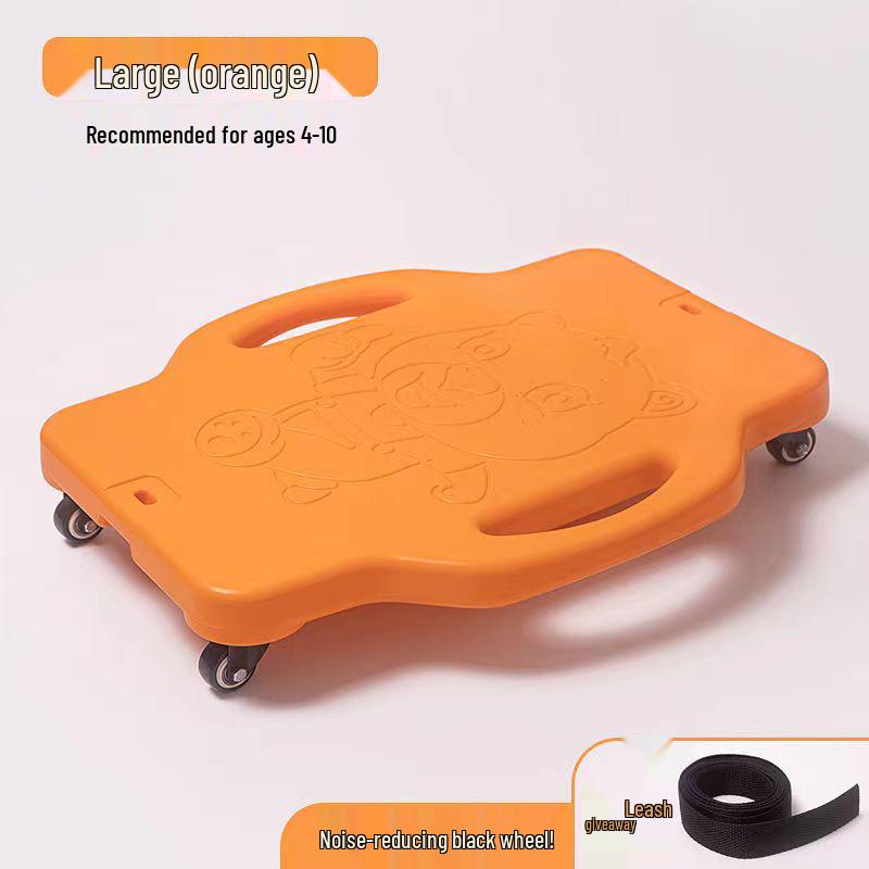 Children's Sensory Integration Scooter: Four-Wheeled Vestibular Balance Board for Crawling and Fitness.