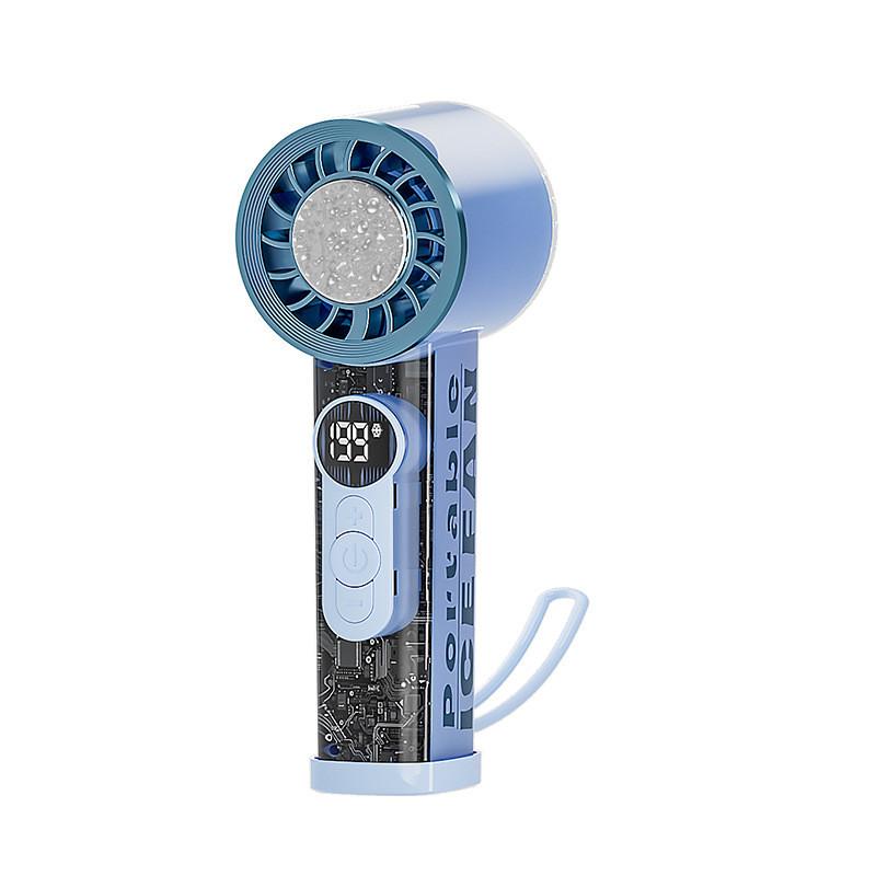 Handheld Semiconductor Cooling Fan With Usb Rechargeable Battery For Outdoor Office Use
