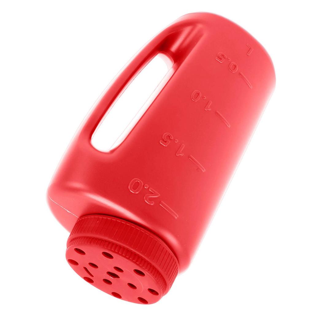 Handheld Fertilizer Spreader Hand Held Grass Seed Spreader Crop Spreading Salt Sowing Pot Red