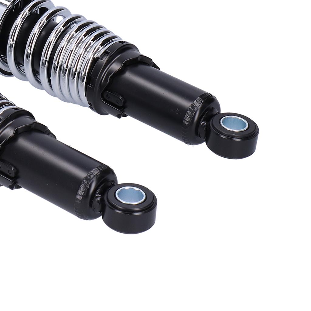 Pair of 10.5in Motorcycle Shocks Absorber Damper Fit for XL883 XL883R 200R 200L(Black Chromeplate )