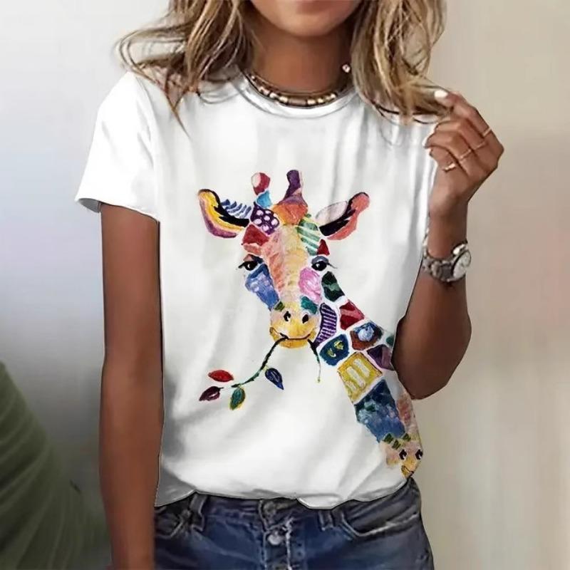 Casual Versatile Fashionable High-quality Short Sleeved Round Neck T-shirt