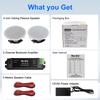 Herdio Bluetooth Ceiling Maximum 240 Ideal for Living and Office Speakers, 4-inch, Output Watts, 2-Way In-Ceiling Speakers, Bathroom, Kitchen, Room,