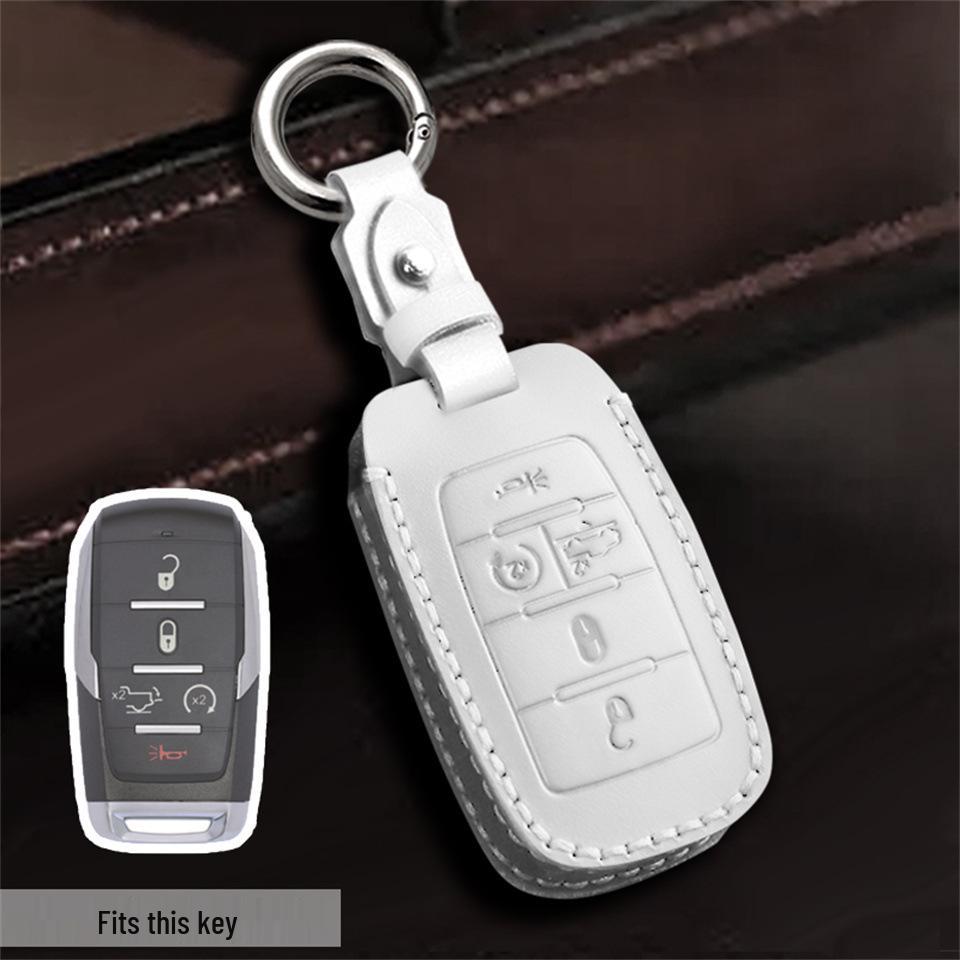 Dodge GMC Pickup Leder Schlüsselhülle – Handgefertigter Schutz für Autoschlüssel