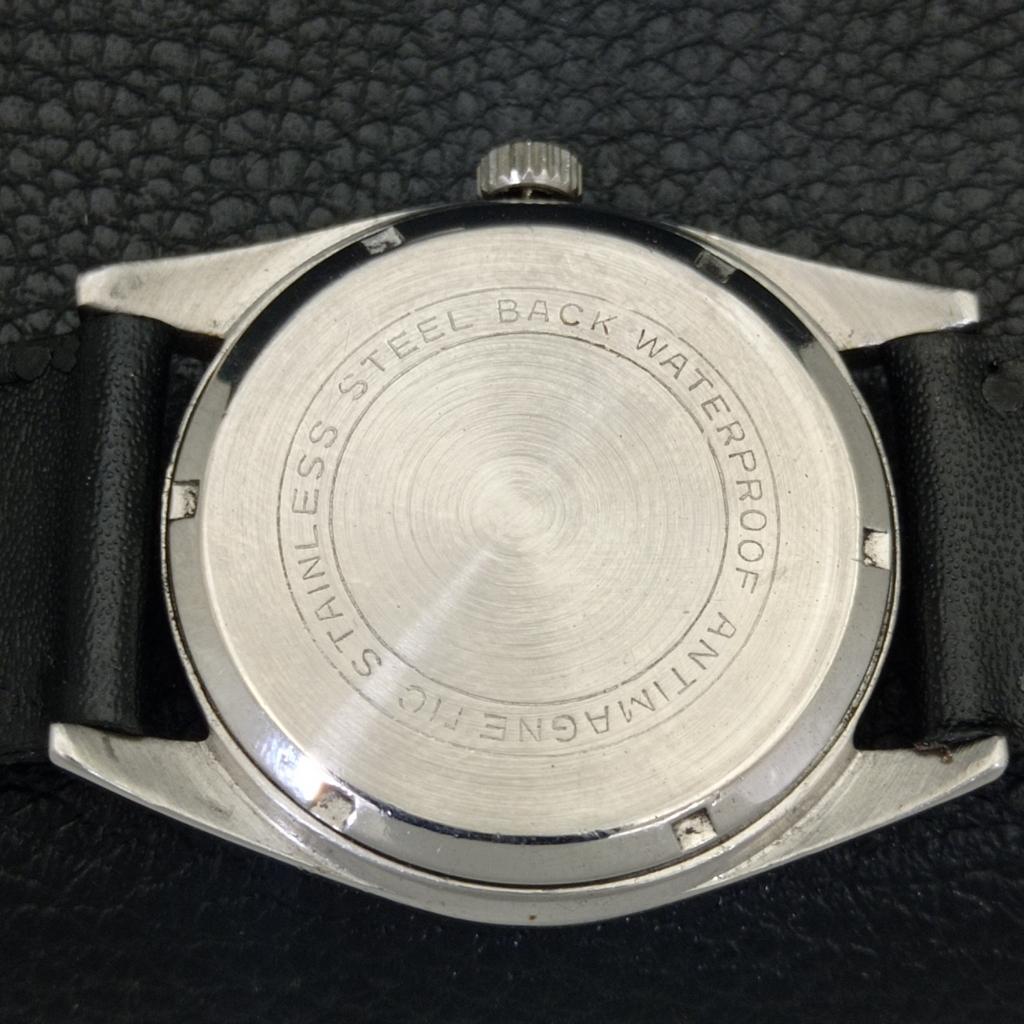 VINTAGE ENICAR STAR JEWELS HAND-WINDING SWISS MENS WHITE DIAL WATCH A702036-5 R208-a702036