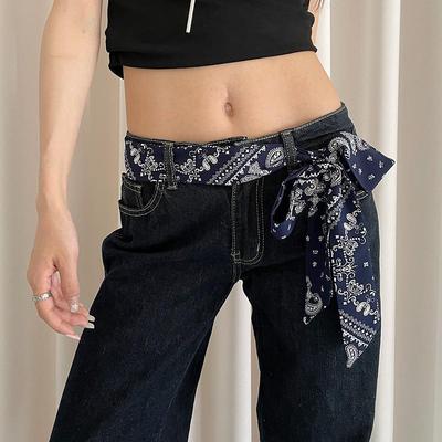 French Lace Scarf Summer Hollow Embroidery Long Ribbon And Belt Tie Hair Band Bags Handle Decor Long Scarfs