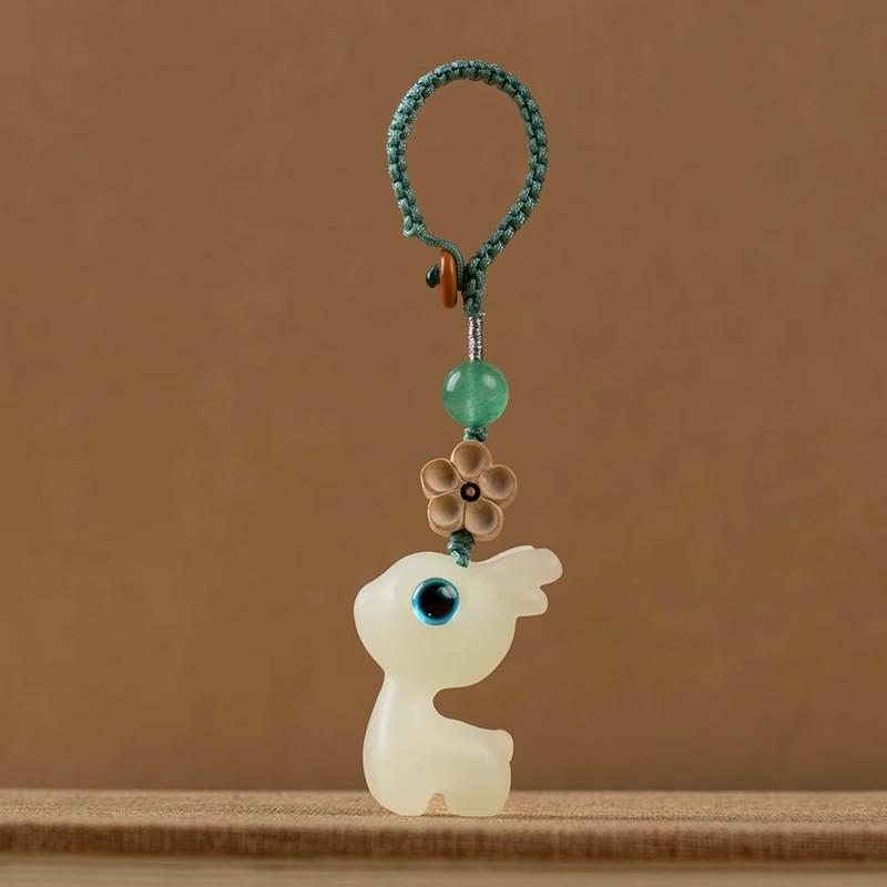 Luminous Little Deer Keychain Pendant - Cute Travel Safe Ornament for Men & Women