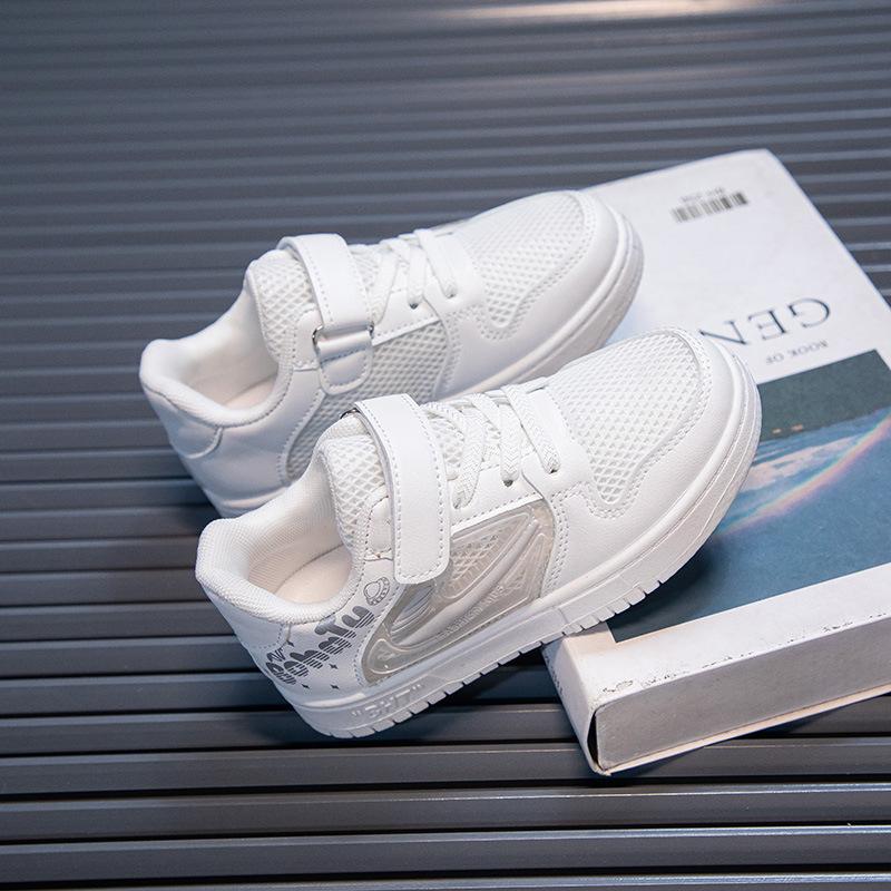 Boys Shoes Spring and Autumn Mesh Surface Breathable Children's Shoes Boys Casual Shoes New Soft Soled Non-slip Boy Board Shoes