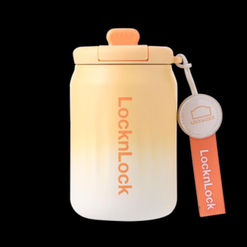 LocknLock Insulated Flip-Lid Coffee Mug with Handle