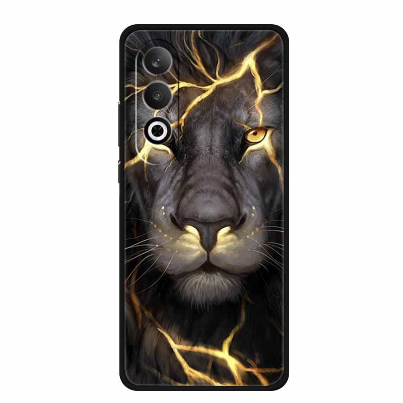 Für OnePlus Nord CE4 Hülle Weiche Schwarze Silikonhüllen Abdeckung für OnePlus Nord CE 4 5G Cartoon Tier Funda 6.7" 1+ Nord CE4 Abdeckung