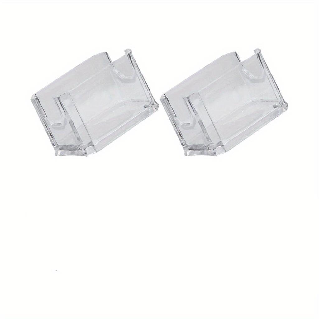 2 Pcs Clear Acrylic Storage Box, Multifunction Pen Holder, Countertop Business Card Rack