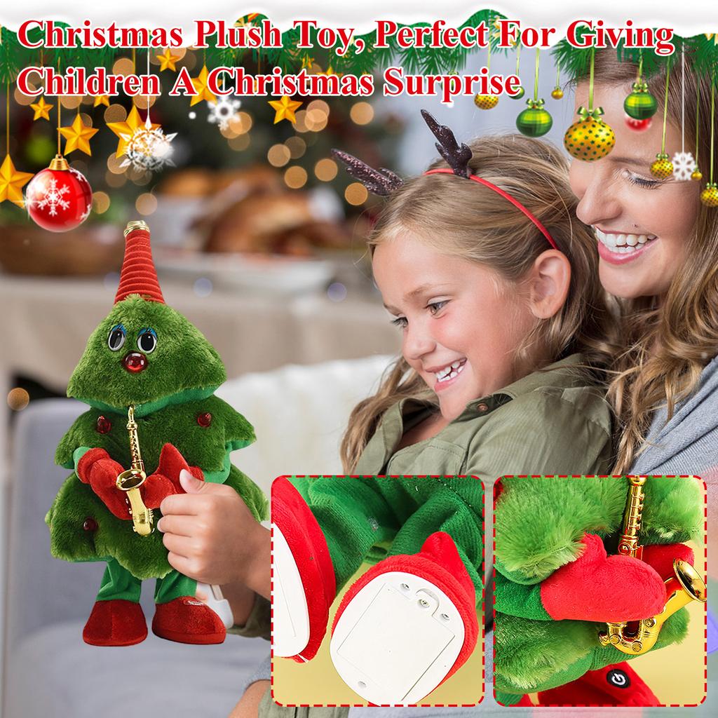 A Singing And Dancing Christmas Tree, An Electric Swinging Christmas Plush Toy, Perfect For Giving Children A Christmas Surprise