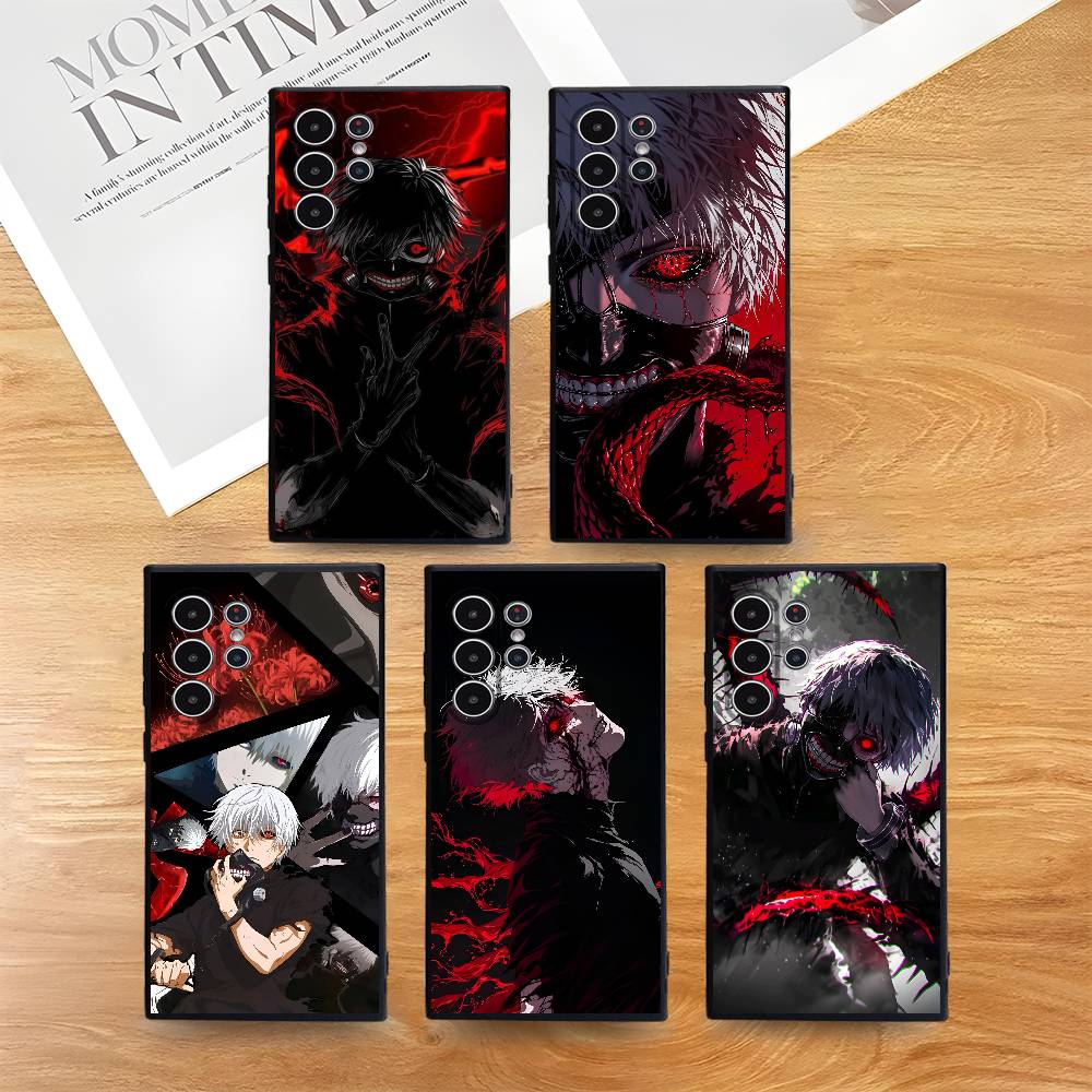 Anime T-Tokyo G-Ghoul Kaneki Phone Case For Samsung Galaxy S25 S24 S22 S23 Ultra S21 S20 Plus Frosted Non-Slip Full Soft Cover