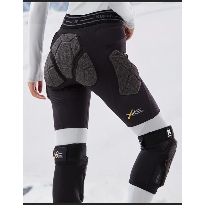 KUFUN Ski Hip Knee Protector Snowboard Inner Wear Anti Impact Protective Gear Equipment Kevlar Pad Shorts XRD Skateboard Skating