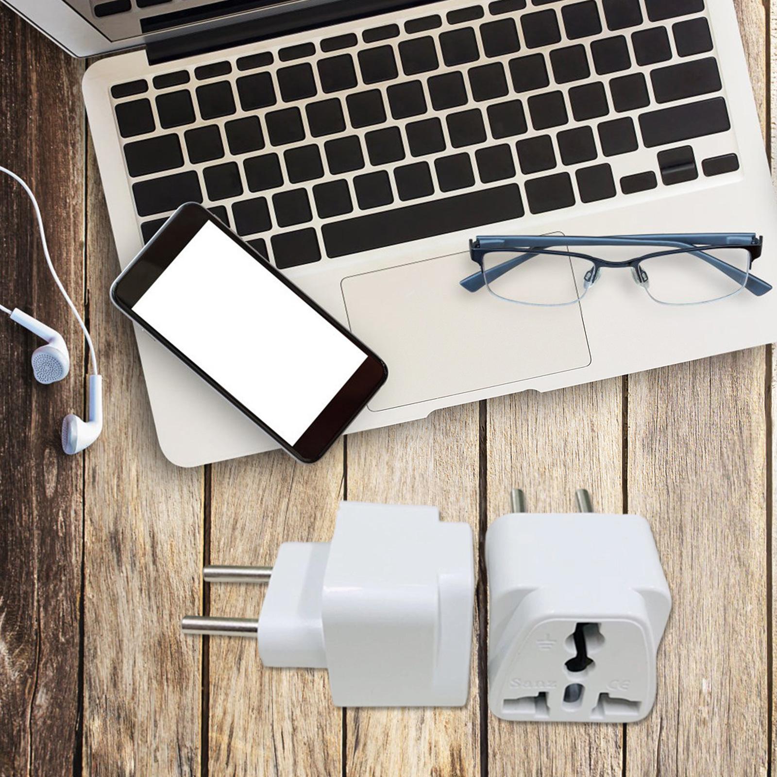 Portable European Plug Converter European Travel Plug Adapter Power Adapter 0-250V 10A/16A 2000W EU Socket Converter 1