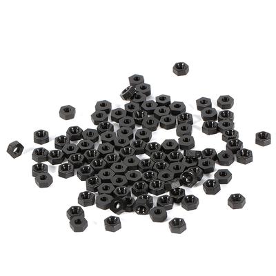 100pcs M2 M3 M4 Plastic Nylon Hex Male Female Female Spacer Round Head Screw Nut