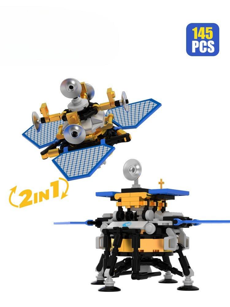

Building block tiny particle assembly toy space rocket astronaut spacecraft model boys toy