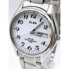 Used ALBA Alba Watch Working Item V158-0AX0 White Cleaned