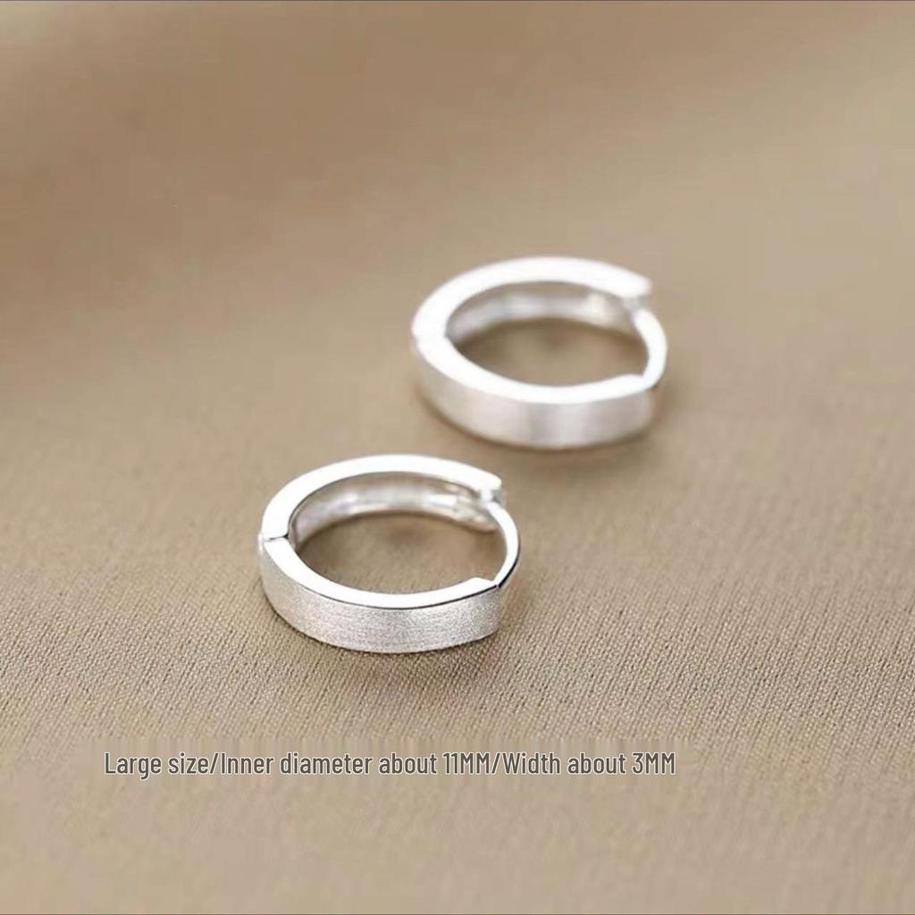 2023 Bestseller: High-End 925 Sterling Silver Hoop Earrings for Women - Light Luxury Studs