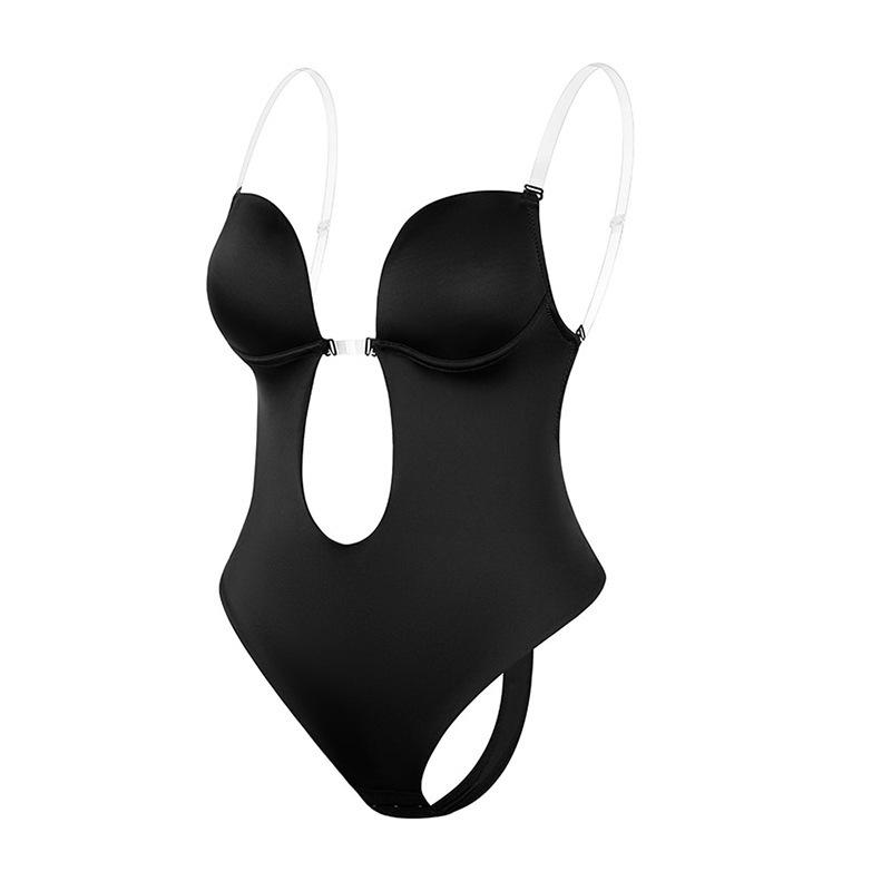 Sling Bra Transparent Bodysuit with Detachable Straps - Evening Shaper Corset Lingerie