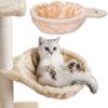 Comfortable Hanging Cat Nest Soft Plush Cat Basket Solid Color Basketball Net Cat Sleeper  Indoor