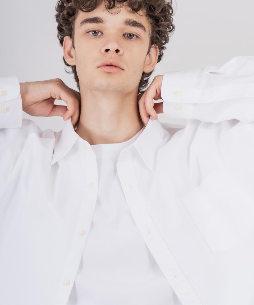 Deomail Ml Oversized Oxford Shirt [White]