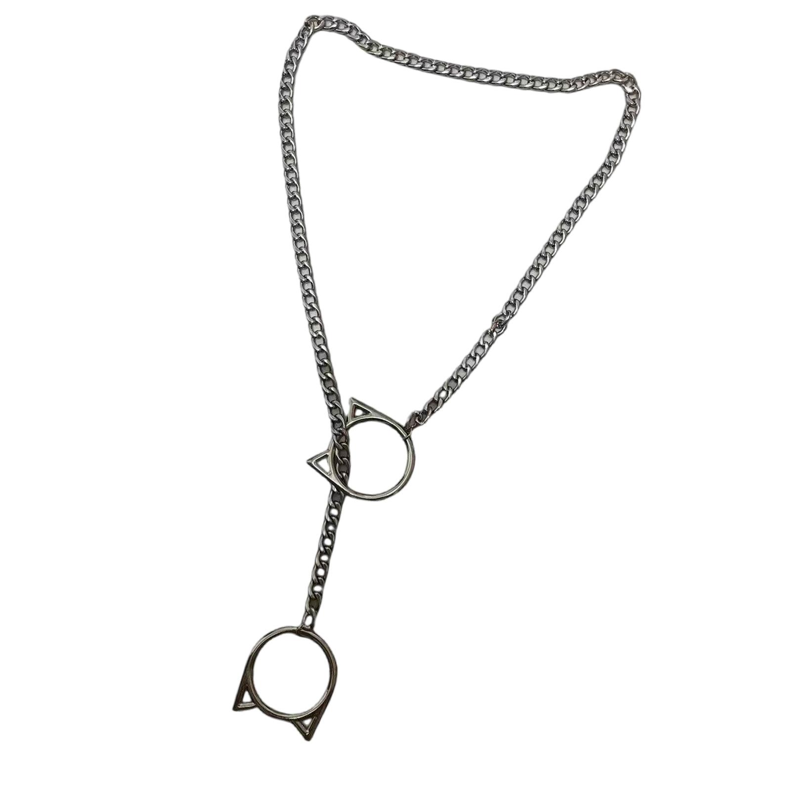 

Регулируемое ожерелье-подвеска в виде кошачьей мордочки, ожерелье-цепочка с регулируемой длиной, модное шейное украшение, стильная шейная цепочка, сплавная текстура для женщины