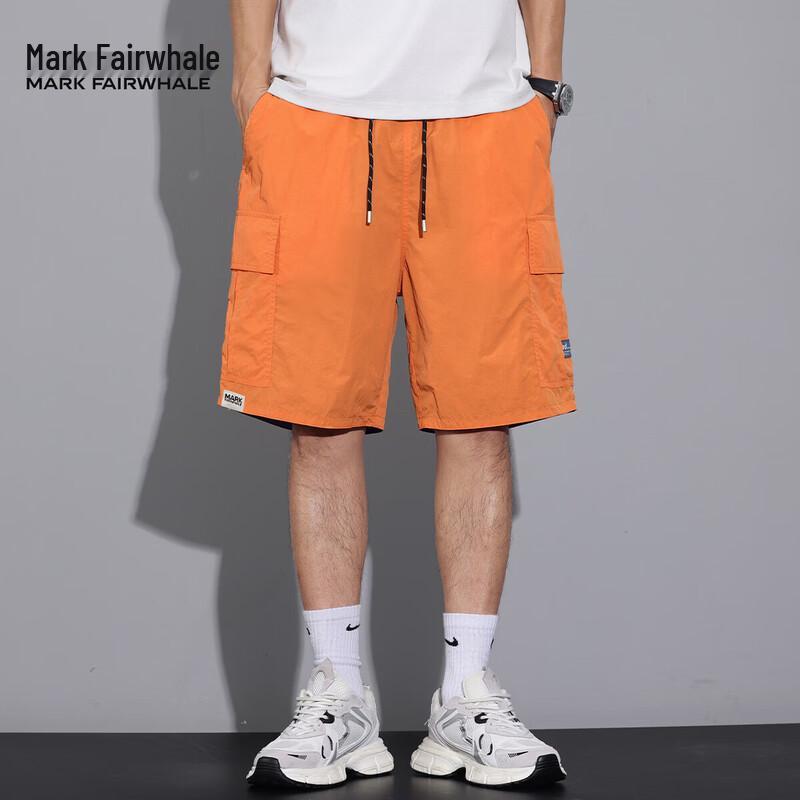 Mark Fairwhale Men's American Casual Loose Cargo Shorts