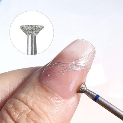 Nagelhautreinigung Hartmetall-Nagelbohrer zum Entfernen von Kleberüberlauf Diamant-Rotationsbohrer Elektrische Nagelfeile für Maniküre- und Pediküre-Werkzeuge