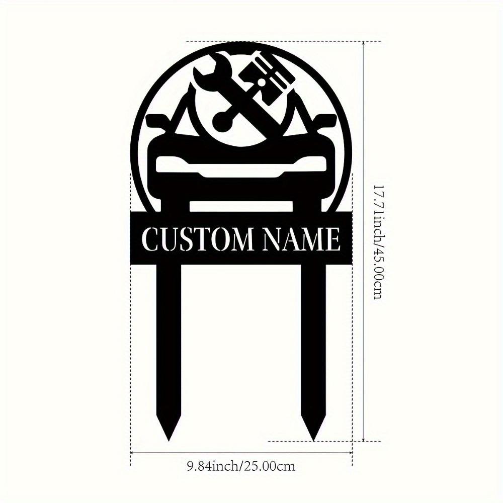 

Stylish Metal Garden Stakes Custom Yard Sign Durable Lawn Ornament Patio Decor Gift TYDZ003071