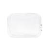 PVC Transparent Toiletry Bag Set: Waterproof, Multifunctional, Three-Piece Travel Makeup Storage with Printed Logo.