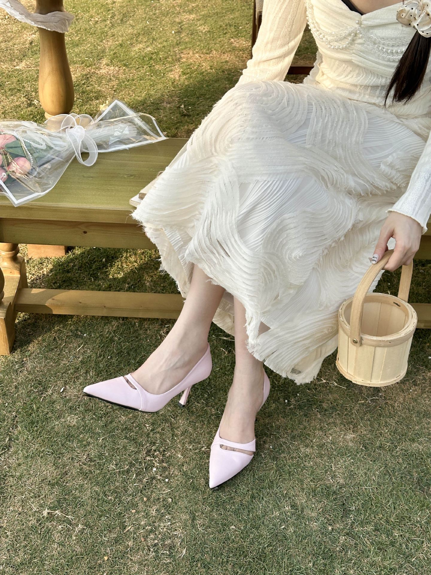 Women s Pointed Toe Thin Heel Spring French Style Stylish Elegant Heels - Elegant for Parties & Office 35