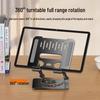 Foldable Adjustable Carbon Steel Desktop Stand for Tablets and Phones