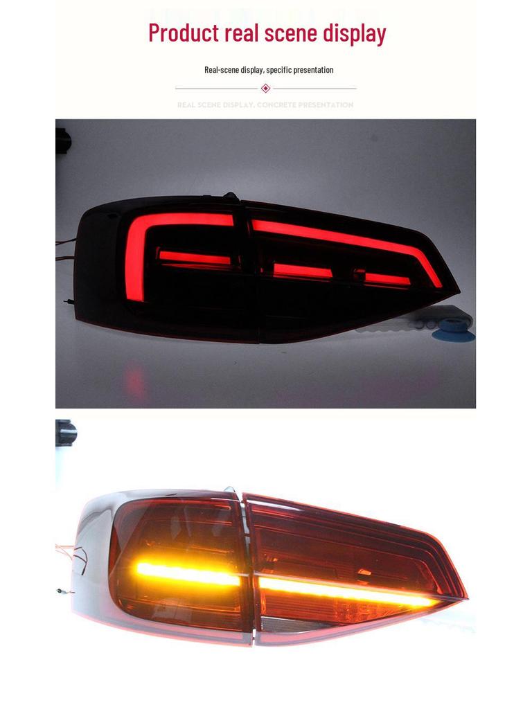 LED Taillight Assembly with Sequential Turn Signal for 15-18 Volkswagen Sagitar.