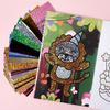 Birthday Theme Coloring Book Painting Book Foil Art Craft Set Graffiti Picture Drawing Book for Creative Painting