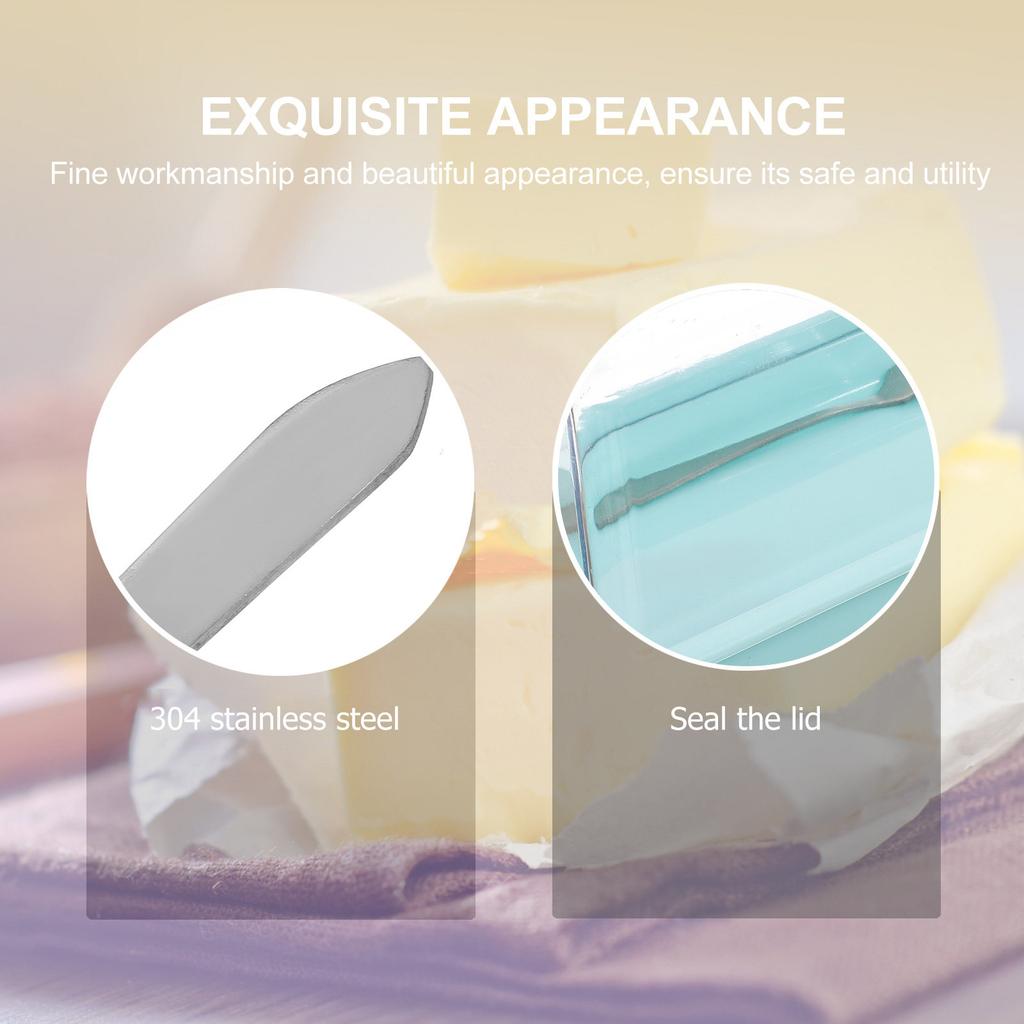 Butter Storage Container Cheese Tray Material Smooth Surface Airtight Cover Easy to Clean Mothproof Keep Food Fresh