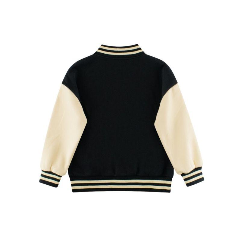 Children's Baseball Jacket for Autumn and Winter, Boys' Fleece Sweatshirt, Girls' Loose Fleece Clothing, Cardigan Jacket for Older Children
